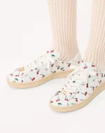 Valentino Royco Sneaker In Nappa Calfskin With Cherryfic Pattern - Image 8